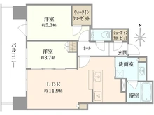 【東京都/国分寺市本町】シティタワー国分寺ザ・ツイン イースト 間取り図