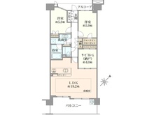 【東京都/清瀬市松山】アイラシティ 間取り図