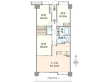 【東京都/東久留米市前沢】ダイアパレス花小金井 間取り図