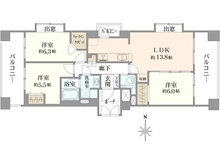 【東京都/小平市学園西町】レクセルマンション一橋学園 間取り図