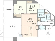 【東京都/新宿区内藤町】グローリオ御苑内藤町 間取り図