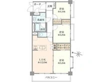 【東京都/東村山市恩多町】ライオンズガーデン東村山 間取り図