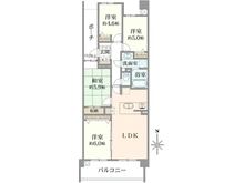 【東京都/小平市鈴木町】ダイアパレス花小金井II 間取り図