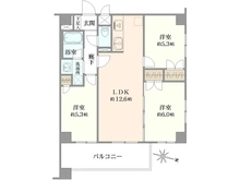 【東京都/東村山市富士見町】クオーレ武蔵大和パテラ 間取り図