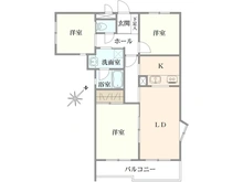 【東京都/日野市三沢】ライオンズマンション高幡不動第二 間取り図
