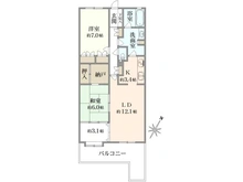 【東京都/西東京市谷戸町】パークシティひばりが丘 間取り図
