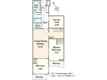 【東京都/世田谷区弦巻】ライオンズマンション弦巻 間取り図