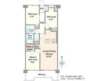 【東京都/世田谷区弦巻】エンゼルハイム馬事公苑 間取り図