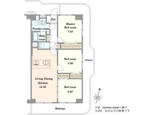 【東京都/世田谷区用賀】日商岩井用賀マンション 間取り図