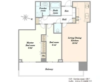 【東京都/世田谷区玉川】二子玉川ライズタワー＆レジデンス タワーイースト 間取り図