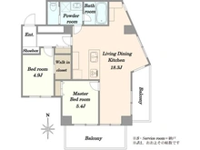 【東京都/世田谷区用賀】ライオンズマンション用賀台 間取り図