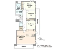 【東京都/世田谷区駒沢】レオニス駒沢公園 間取り図