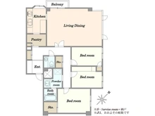 【東京都/渋谷区神山町】松濤ナショナルコート 間取り図