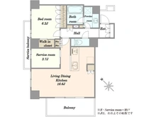 【東京都/世田谷区用賀】ディアナコート用賀 間取り図