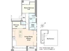【東京都/世田谷区弦巻】桜ハウス 間取り図