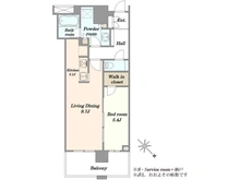 【東京都/目黒区大橋】クロスエアタワー 間取り図