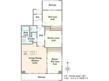 【東京都/世田谷区弦巻】メゾンモンティチェロ弦巻 間取り図