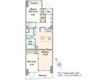 【東京都/世田谷区玉川台】デュオ・スカーラ用賀 間取り図