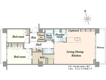 【東京都/世田谷区弦巻】ラ・コルダ弦巻 フォレストコート 間取り図