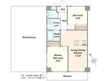 【東京都/世田谷区鎌田】グレイス二子玉川 間取り図