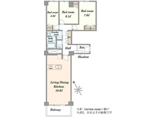 【東京都/世田谷区瀬田】ガーデンハウス 間取り図