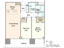 【東京都/世田谷区玉川】二子玉川ライズ　タワー＆レジデンス タワーウエスト 間取り図