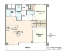 【東京都/世田谷区駒沢】マイキャッスル駒沢公園フロントビュー 間取り図