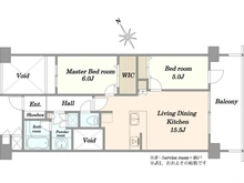 【東京都/世田谷区瀬田】グランウェリス瀬田 間取り図