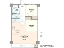 【東京都/世田谷区弦巻】弦巻ハイツ 間取り図