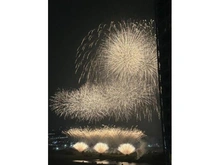 【東京都/世田谷区玉川】二子玉ライズ　タワー＆レジデンス タワーセントラル 眺望：2025年の花火大会
リビングから撮影