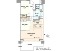 【東京都/世田谷区駒沢】パークホームズ駒沢ザレジデンス 間取り図