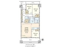 【東京都/世田谷区上用賀】パークホームズ用賀ヴィルヴェール 間取り図