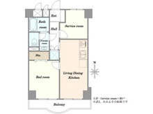 【東京都/世田谷区弦巻】ライオンズマンション馬事公苑 間取り図