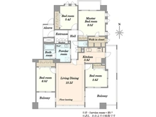 【東京都/世田谷区玉川台】ライオンズスクエア用賀 間取り図