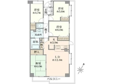 【東京都/中野区鷺宮】ラ・鷺ノ宮 間取り図