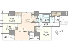 【東京都/三鷹市下連雀】プレミスト三鷹 間取り図