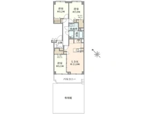 【東京都/武蔵野市吉祥寺北町】日商岩井吉祥寺マンション 間取り図