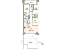 【東京都/世田谷区北烏山】プラウド富士見ヶ丘コートテラス 間取り図