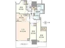 【千葉県/千葉市美浜区若葉】幕張ベイパーク　ライズゲートタワー 間取り図