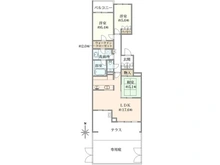 【東京都/杉並区高井戸東】パークシティ浜田山 B棟 間取り図