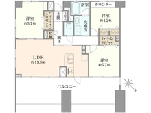 【東京都/杉並区今川】エクセル荻窪西 間取り図
