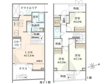 【東京都/杉並区成田東】LAYERS HOUSE 杉並善福寺川公園 間取り図