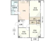 【東京都/杉並区荻窪】サンライズ荻窪 間取り図