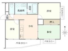 【東京都/国分寺市本町】サンヴェール国分寺エスタシオン 間取り図