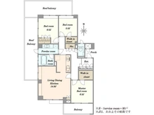【東京都/目黒区鷹番】ビラハイツ学芸大学 間取り図