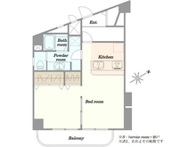 【東京都/目黒区上目黒】チサンマンション祐天寺 間取り図