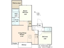 【東京都/新宿区高田馬場】エスカイア高田馬場 間取り図