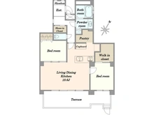 【東京都/目黒区上目黒】サニークレスト上目黒壱番館 間取り図