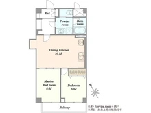 【東京都/世田谷区野沢】フジタ野沢マンション 間取り図