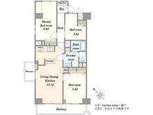 【東京都/目黒区目黒本町】マンションニュー目黒 間取り図